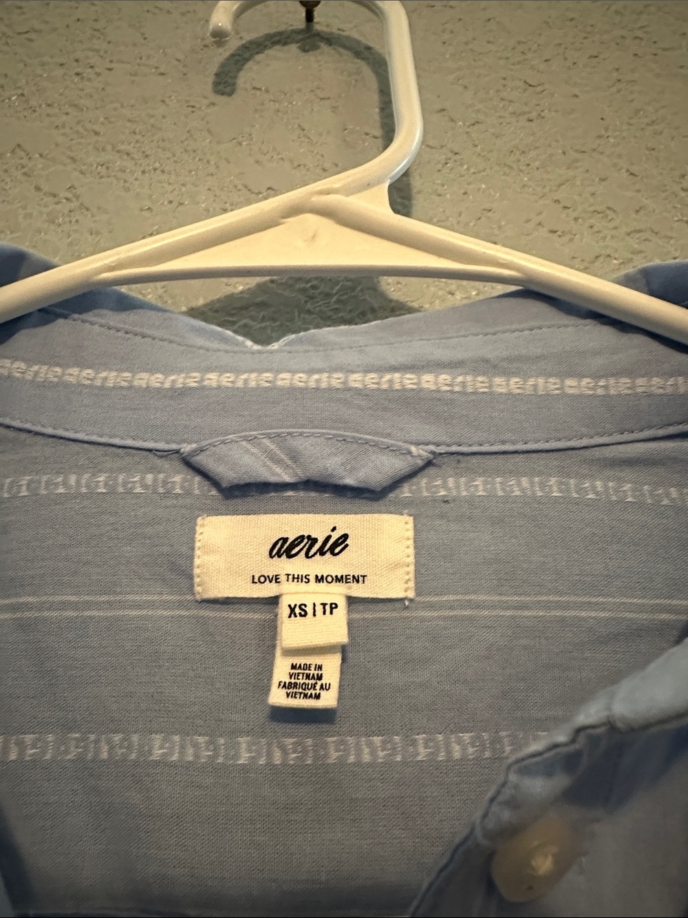 Aerie Poplin Striped Button Up Shirt - Picture 7 of 9